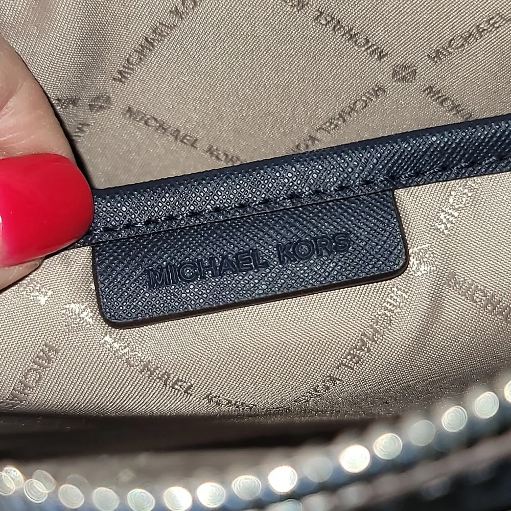 Michael Kors Blue Butterfly Crossbody Bag - Picture 10 of 11